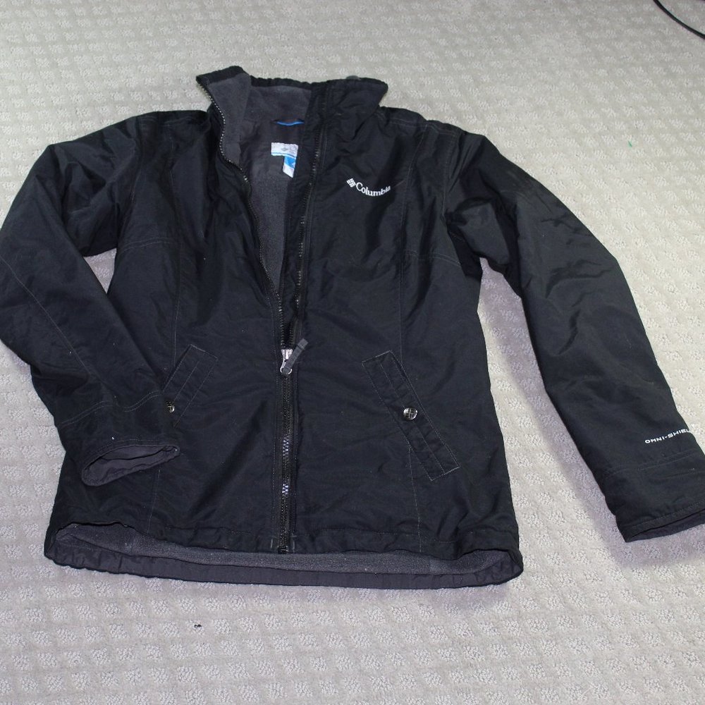 Columbia Size XS Black Water-Resistant Omni-shield Jacket